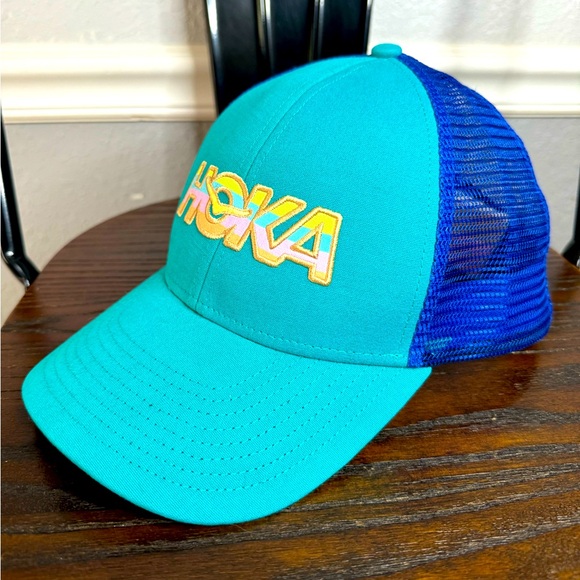 Hoka Other - New Hoka One One Unisex Trucker Hat Navy / Teal / Pink